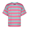 Vingino Basic-Tee Stripe Aqua blue