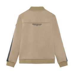 Indian Blue Jeans Zipper Jacket Chest Artwork Sand