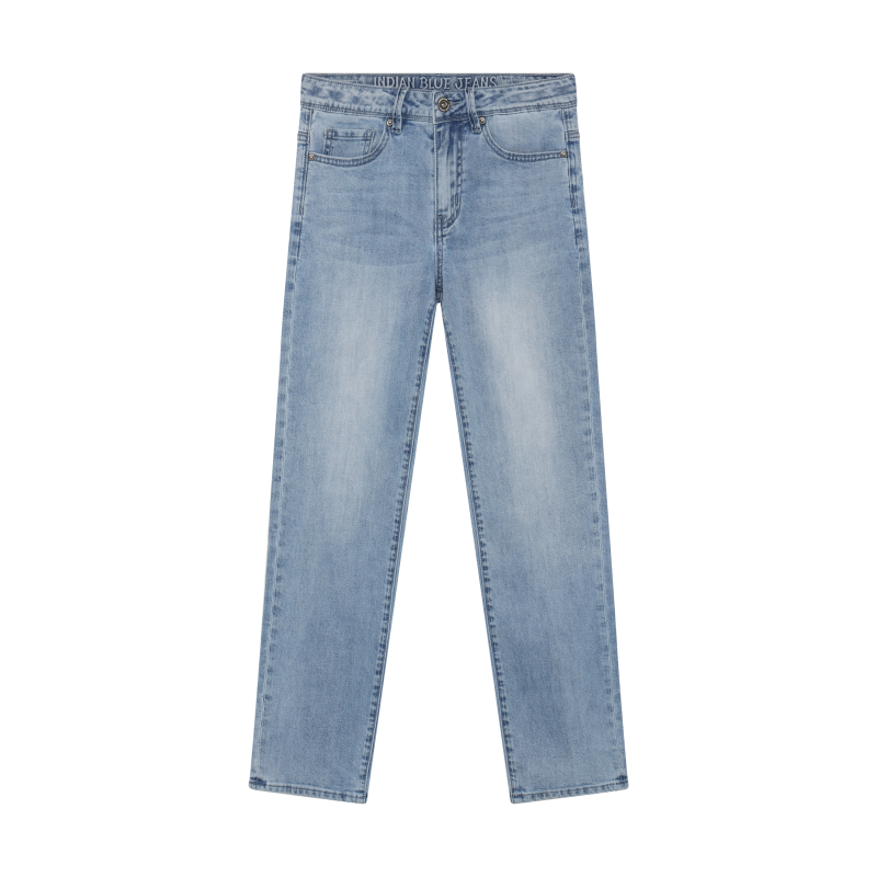 Indian Blue Jeans 2553 Wide Straight Blue Jeans Blue