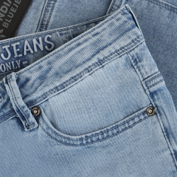 Indian Blue Jeans 2553 Wide Straight Blue Jeans Blue