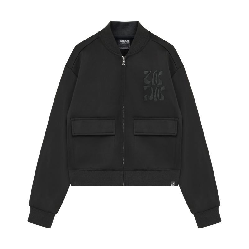 Indian Blue Jeans Sweat Pocket Jacket  Grey