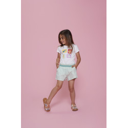 Jubel Short mousseline - Lazy Lagoon Mint