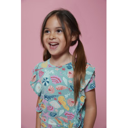 Jubel T-shirt AOP - Lazy Lagoon Jade Groen