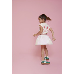 Jubel T-shirt met backprint - Lazy Lagoon l.Roze