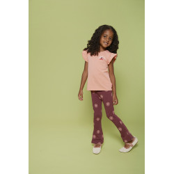 Jubel Flared broek AOP - Salsa Sunset Bordeaux