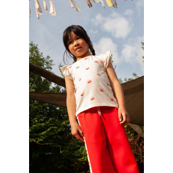 Jubel T-shirt AOP - Salsa Sunset Offwhite