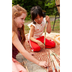 Jubel T-shirt AOP - Salsa Sunset Offwhite