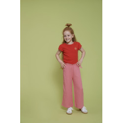 Jubel T-shirt rib - Salsa Sunset Rood