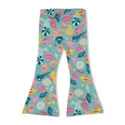 Jubel Flared broek AOP - Lazy Lagoon Jade Groen