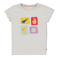Jubel T-shirt - Lazy Lagoon Wit