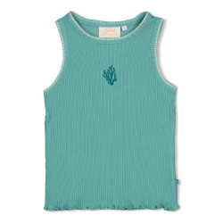 Jubel Singlet pointelle rib - Lazy Lagoon Jade Groen