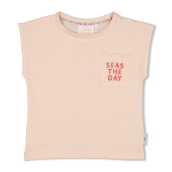 Jubel T-shirt met backprint - Lazy Lagoon l.Roze