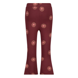 Jubel Flared broek AOP - Salsa Sunset Bordeaux