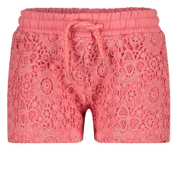 Jubel Short met crochetdetail - Salsa Sunset Roze