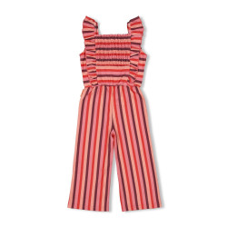 Jubel Jumpsuit streep seersucker - Salsa Sunset Zalm