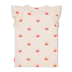 Jubel T-shirt AOP - Salsa Sunset Offwhite