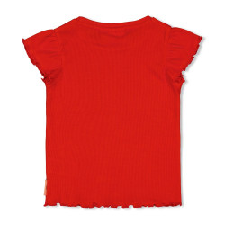 Jubel T-shirt rib - Salsa Sunset Rood