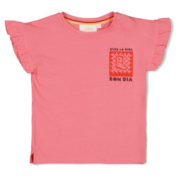 Jubel T-shirt met backprint - Salsa Sunset Roze