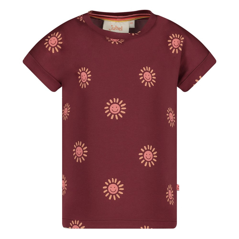 Jubel T-shirt AOP - Salsa Sunset Bordeaux