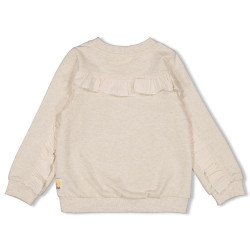 Jubel Sweater - Salsa Sunset Offwhite melange