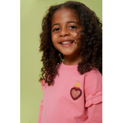 Jubel Sweater met backprint - Salsa Sunset Roze