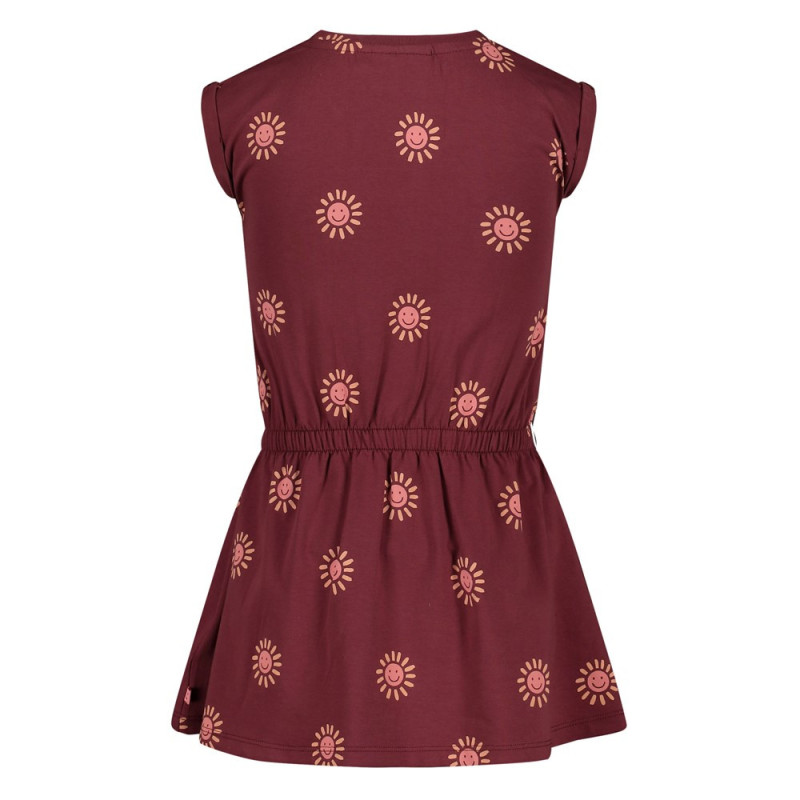 Jubel Jurk AOP - Salsa Sunset Bordeaux