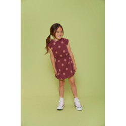 Jubel Jurk AOP - Salsa Sunset Bordeaux