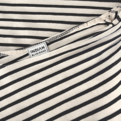 Indian Blue Jeans Longsleeve Offshoulder Stripe Sand