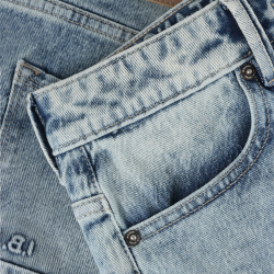 Indian Blue Jeans 2450 Baggy Straight Blue Jeans Blue