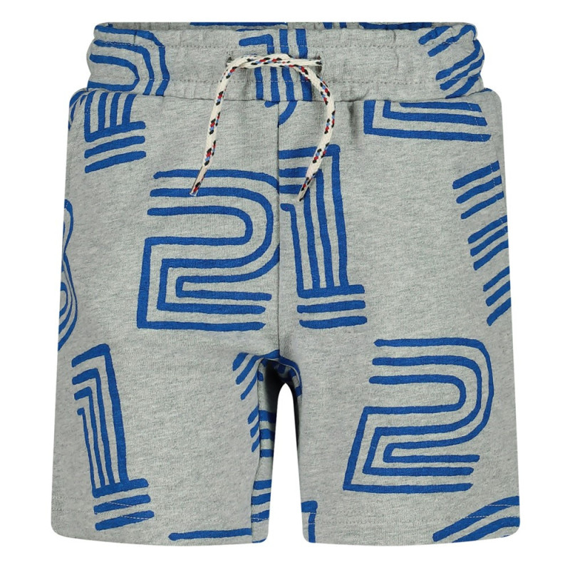 Sturdy Short AOP - Run the Day Grijs melange