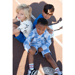 Sturdy Short AOP - Run the Day Grijs melange