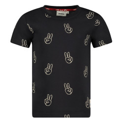 Sturdy T-shirt AOP - Run the Day Antraciet