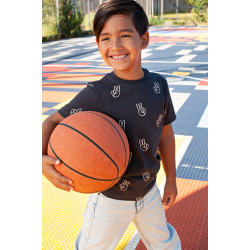 Sturdy T-shirt AOP - Run the Day Antraciet