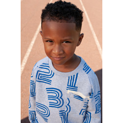 Sturdy Sweater AOP - Run the Day Grijs melange