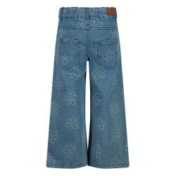 Jubel Jeans wide leg AOP - Rolling into Spring L.blauw denim