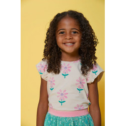 Jubel T-shirt AOP - Rolling into Spring Offwhite