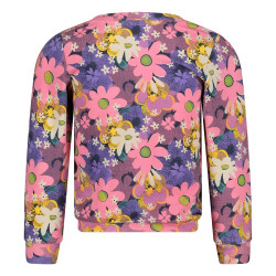 Jubel Sweater AOP - Rolling into Spring Roze