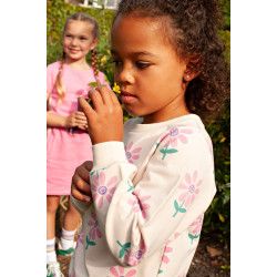 Jubel Sweater AOP - Rolling into Spring Offwhite