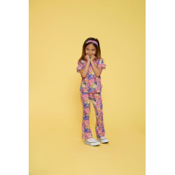 Jubel T-shirt AOP - Rolling into Spring Roze