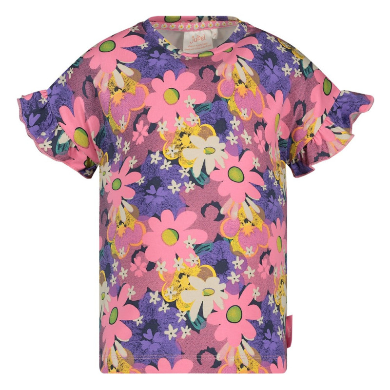 Jubel T-shirt AOP - Rolling into Spring Roze