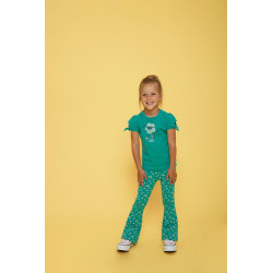 Jubel Flared broek AOP - Rolling into Spring Groen