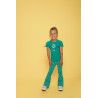 Jubel Flared broek AOP - Rolling into Spring Groen