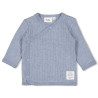 Feetje Overslagshirt rib - Blue Ocean Blauw melange