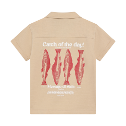 Daily Seven T-shirt Fancy Polo  Latte Sand