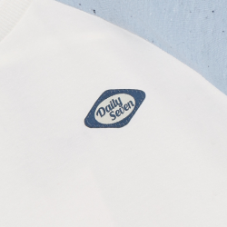 Daily Seven T-shirt Contrast Egret