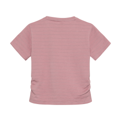 Indian Blue Jeans Cropped Top Metallic Purple