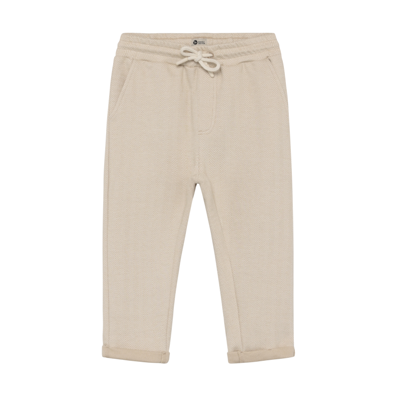 Daily Seven Herringbone Pants Latte Sand