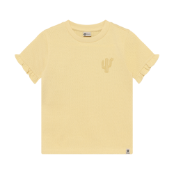 Daily Seven T-shirt Ruffle Backprint Reed Yellow