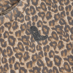 Daily Seven T-shirt Dress Allover Print Sandshell