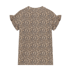 Daily Seven T-shirt Dress Allover Print Sandshell